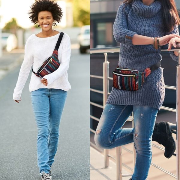 Outdoor Sports Bohemian Ethnic Style Fashion Waist Bag, Size: 34x15cm (Style-A) - Image 6