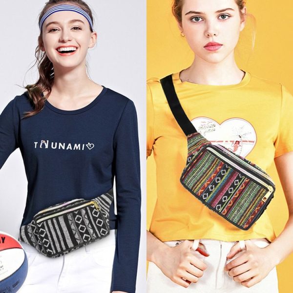 Outdoor Sports Bohemian Ethnic Style Fashion Waist Bag, Size: 34x15cm (Style-A) - Image 7