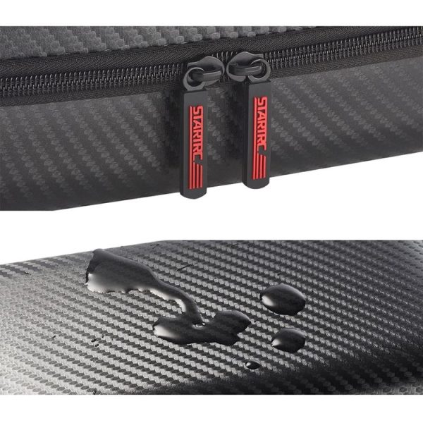 DJI Mavic Air 2 STARTRC Remote Control Waterproof Portable Carbon PU Storage Bag (Black) - Image 5
