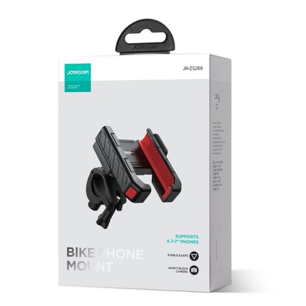 JOYROOM JR-ZS266 Bicycle Handle Phone Mount Compatible with 4.7-6.8 inch (Black) - Image 3