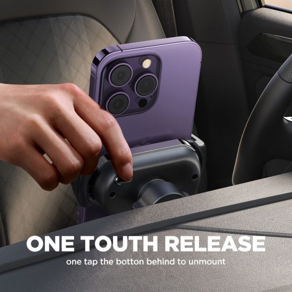 JOYROOM JR-ZS351 Car Air Outlet Phone Holder Compatible with 4.7-7 inch (Silver) - Image 8