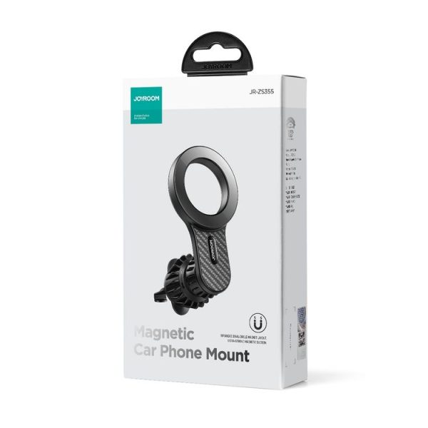 JOYROOM JR-ZS355 Magnetic Car Air Vent Phone Mount (Black) - Image 3