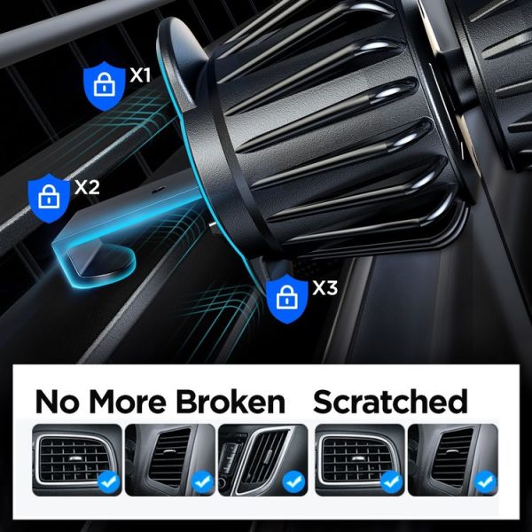 JOYROOM JR-ZS355 Magnetic Car Air Vent Phone Mount (Black) - Image 7