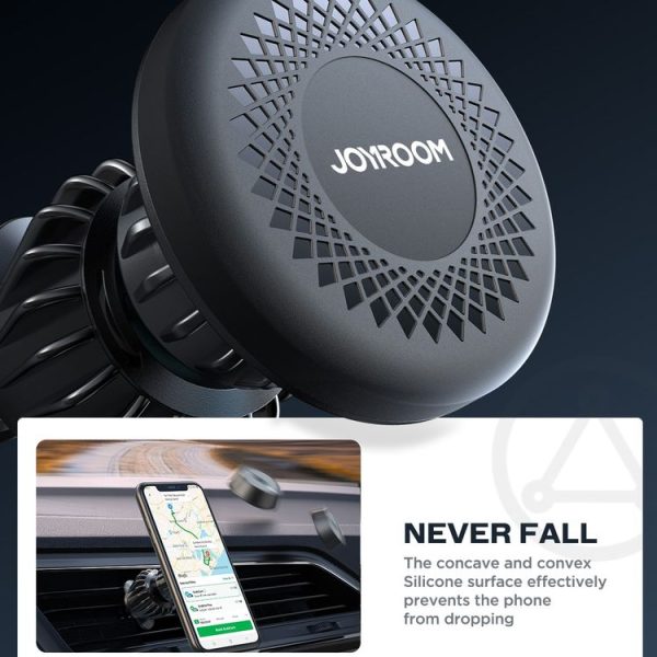 JOYROOM JR-ZS356 Magnetic Car Air Vent Phone Mount (Black) - Image 5