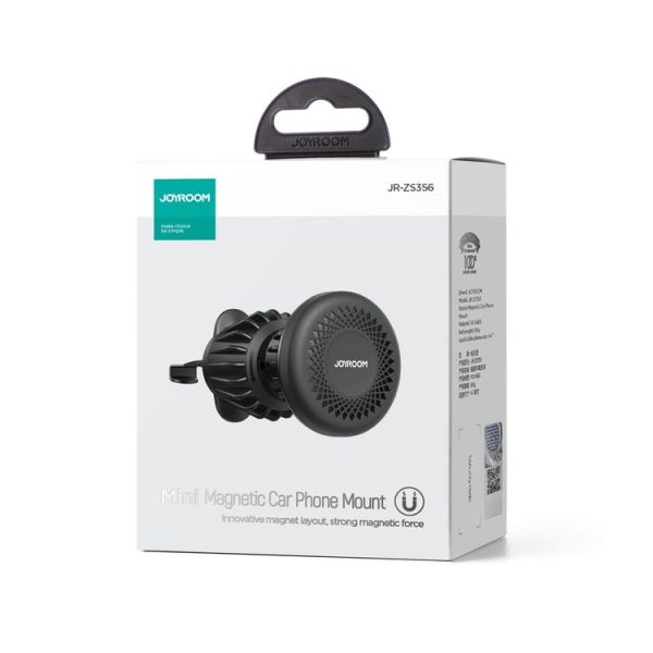 JOYROOM JR-ZS356 Magnetic Car Air Vent Phone Mount (Black) - Image 7