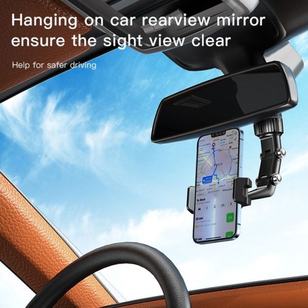 Yesido C192 Car Rearview Mirror Using Phone Holder (Black) - Image 6
