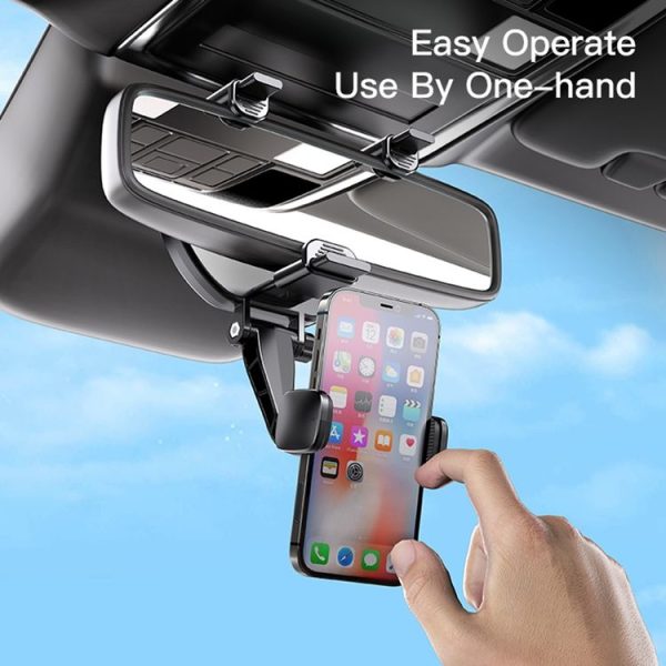 Yesido C193 Car Rearview Mirror Using Phone Holder (Black) - Image 7
