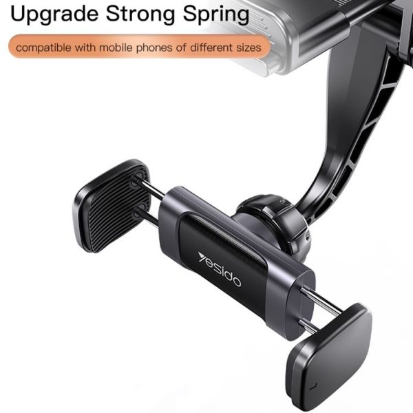 Yesido C193 Car Rearview Mirror Using Phone Holder (Black) - Image 9