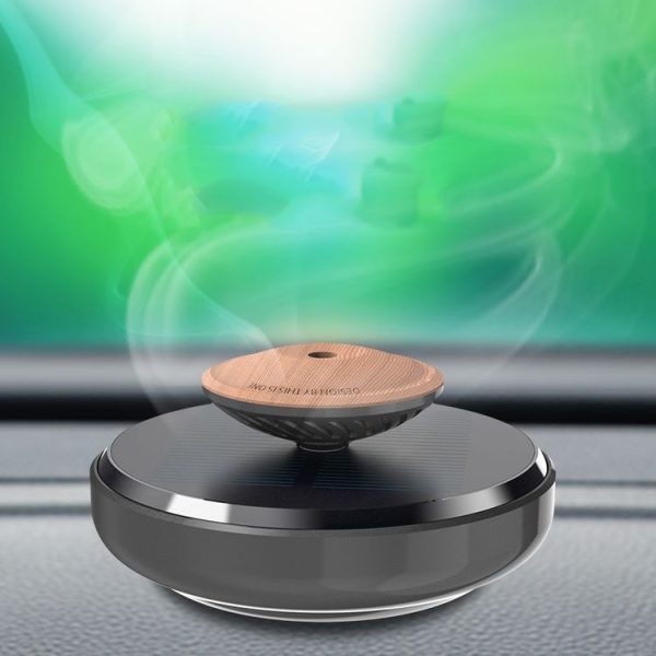 360 Degree Rotating Car Aromatherapy Humidifier (Glazed Black)