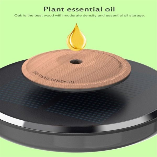 360 Degree Rotating Car Aromatherapy Humidifier (Glazed Black) - Image 3