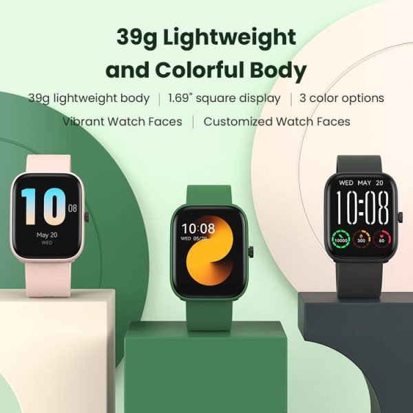 Original Xiaomi Youpin HAYLOU LS13 GST Lite 1.69 inch Square Screen Smart Bluetooth Watch Supports Blood Oxygen Tracking / Sleep Monitoring (Black) - Image 2