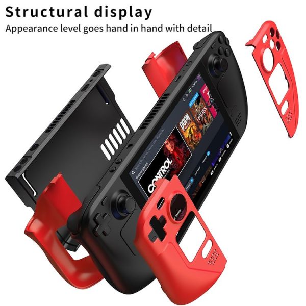 GKK For Steam Deck Color Contrast Anti-fall Game Console Case (Black) - Image 4