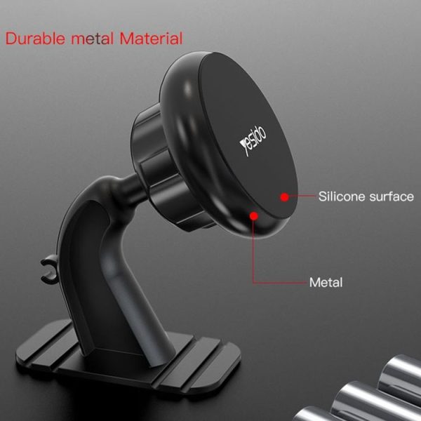 Yesido C91 Car Center Console Paste Magsafe Magnetic Phone Tablet Holder (Black) - Image 7