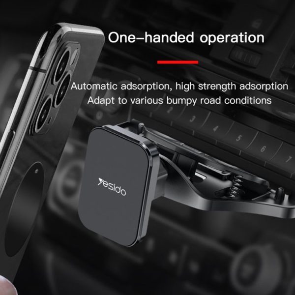Yesido C92 Car CD Port Magsafe Magnetic Phone Holder (Black) - Image 5