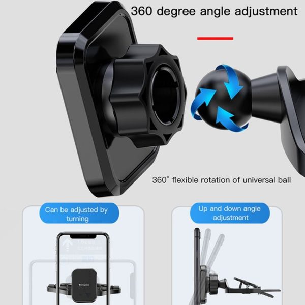 Yesido C92 Car CD Port Magsafe Magnetic Phone Holder (Black) - Image 6
