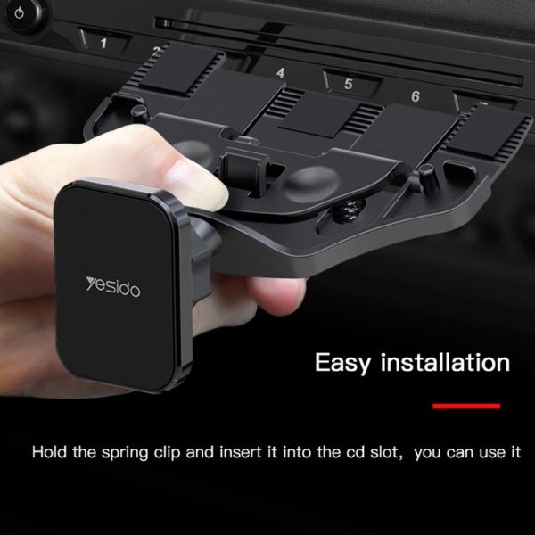 Yesido C92 Car CD Port Magsafe Magnetic Phone Holder (Black) - Image 8