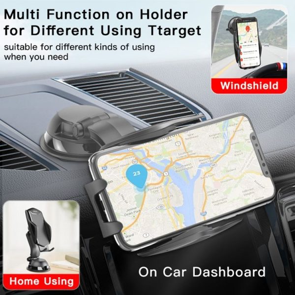 Yesido C99 Car Center Console Suction Cup Mobile Phone Navigation Holder (Black) - Image 2