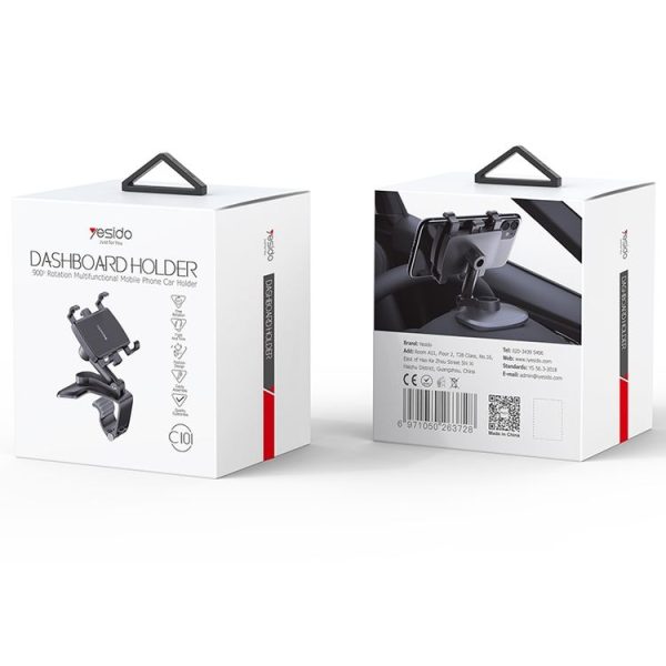 Yesido C101 Car Multifunctional Dashboard Mobile Phone Holder (Black) - Image 9
