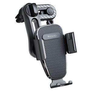 Yesido C105 Car Air Outlet Dual Clip Mobile Phone Navigation Holder (Black)