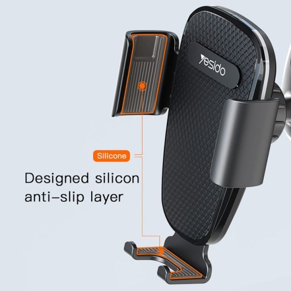 Yesido C105 Car Air Outlet Dual Clip Mobile Phone Navigation Holder (Black) - Image 4