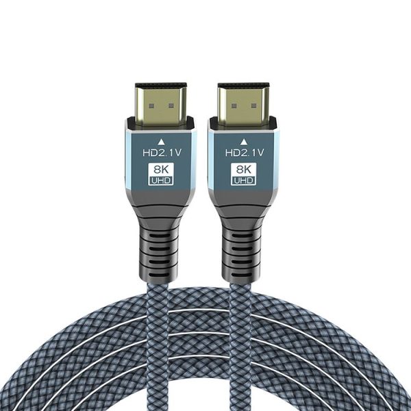 1m HDMI 2.1 Version 8K 60Hz UHD 48Gbps Cable (Grey) - Image 2