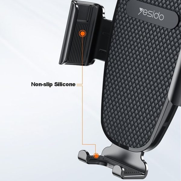 Yesido C119 Car Windshield Strip Soft Rubber Suction Cup Phone Holder (Black) - Image 6