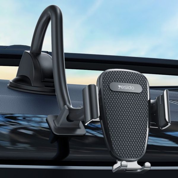 Yesido C119 Car Windshield Strip Soft Rubber Suction Cup Phone Holder (Black) - Image 7