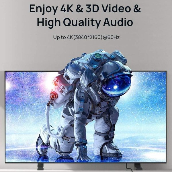 3m HDMI 2.0 Version 4K 60Hz HD Cable (Grey) - Image 9