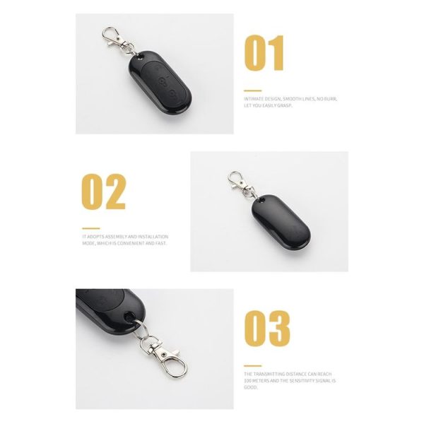 315MHz Copy Code 2pcs For Yadea Four-button Anti-theft Alarm Wireless Key Remote Control - Image 3