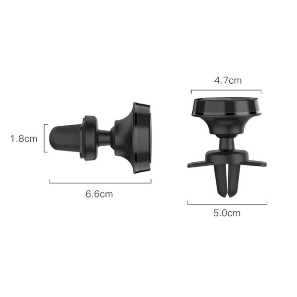Yesido C61 Car Air Vent Magnetic Phone Holder (Black) - Image 3