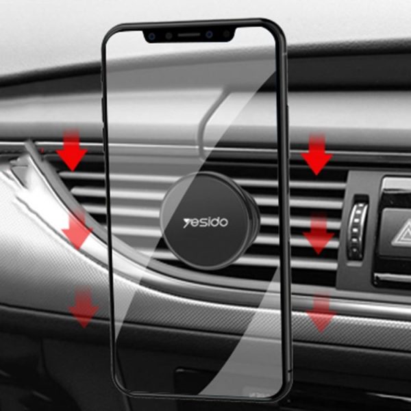 Yesido C61 Car Air Vent Magnetic Phone Holder (Black) - Image 7