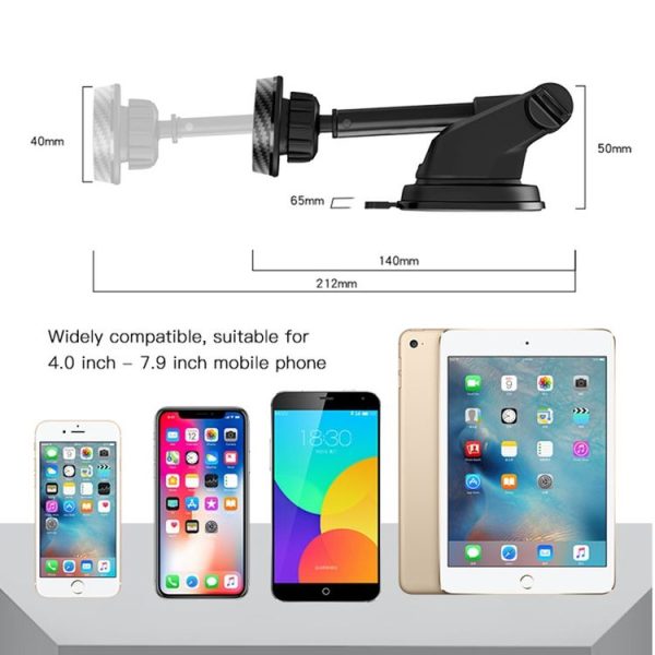 Yesido C67 Car Dashboard Magnetic Suction Phone Holder (Black) - Image 4