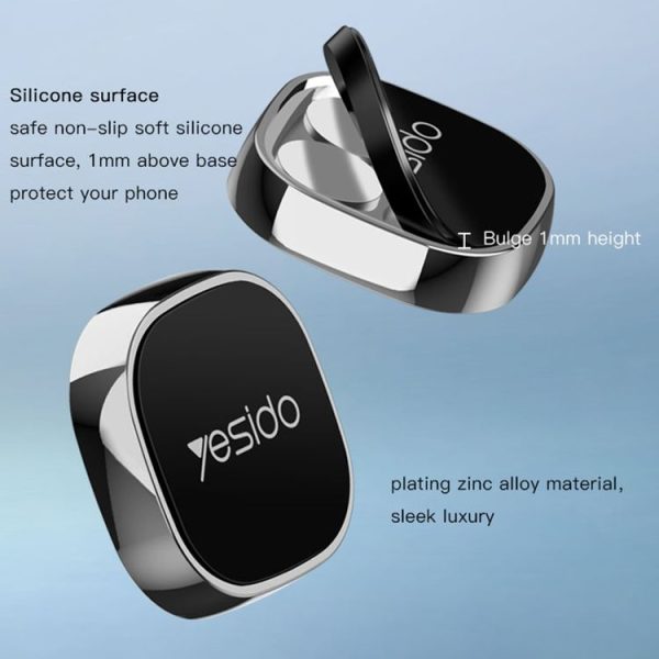 Yesido C81 Car Dashboard Mini Strong Magnetic Phone Holder (Silver) - Image 6