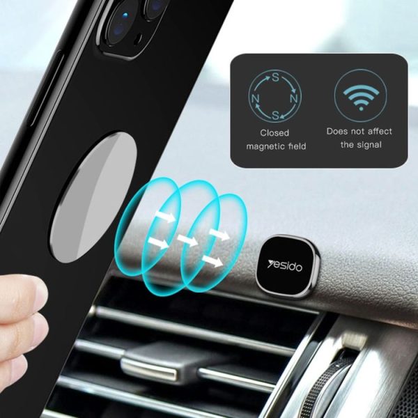 Yesido C81 Car Dashboard Mini Strong Magnetic Phone Holder (Silver) - Image 7