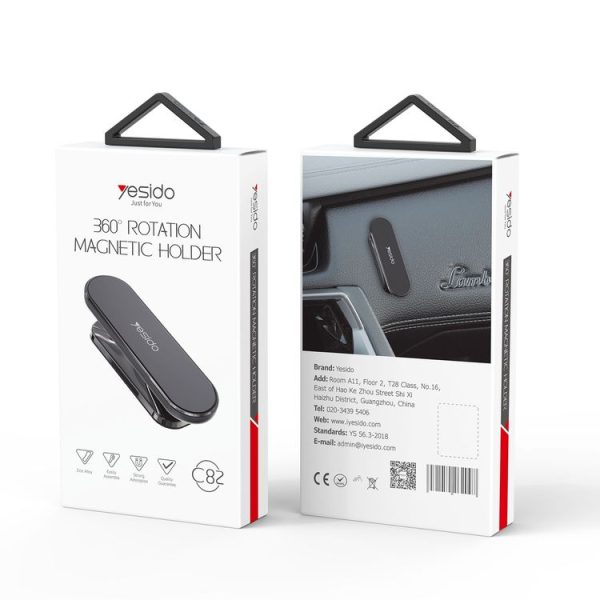 Yesido C82 Car 360 Degree Rotation Strong Magnetic Phone Holder (Silver) - Image 2