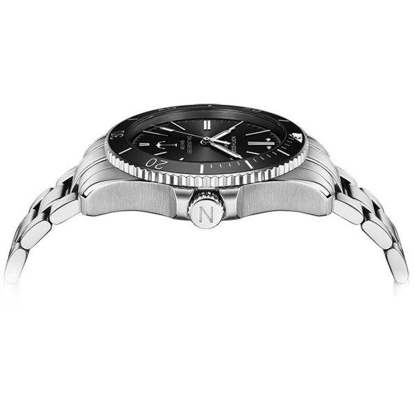 NORTH EDGE ANCHOR Men Outdoor 100m Waterproof Mechanical Watch (Black) - Image 4