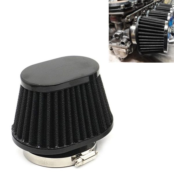 55mm XH-UN073 Mushroom Head Style Car Modified Air Filter Motorcycle Exhaust Filter (Black)