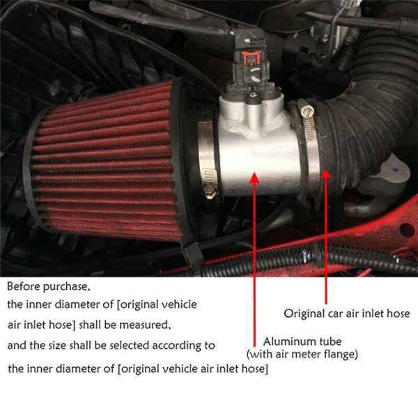 76mm XH-UN605 Car Modified Engine Air Flow Meter Flange Intake Sensor Base for Honda / Ford / Nissan - Image 4