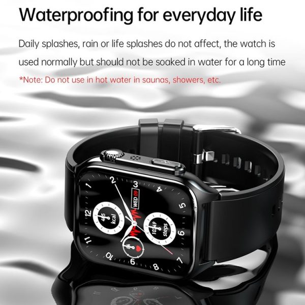 TK12 1.96 inch IP67 Waterproof Silicone Band Smart Watch Supports ECG / Remote Families Care / Bluetooth Call / Body Temperature Monitoring (Blue) - Image 19