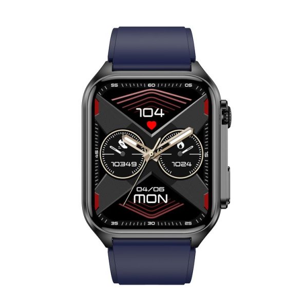 TK12 1.96 inch IP67 Waterproof Silicone Band Smart Watch Supports ECG / Remote Families Care / Bluetooth Call / Body Temperature Monitoring (Blue) - Image 2