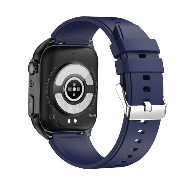 TK12 1.96 inch IP67 Waterproof Silicone Band Smart Watch Supports ECG / Remote Families Care / Bluetooth Call / Body Temperature Monitoring (Blue) - Image 3