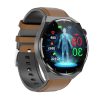 TK20 1.39 inch IP68 Waterproof Leather Band Smart Watch Supports ECG / Remote Families Care / Body Temperature Monitoring (Brown) - Image 2