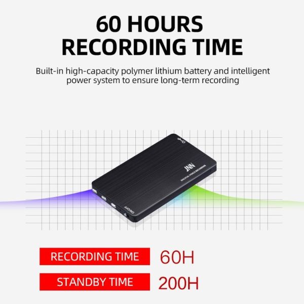 JNN M2 Ultra-thin HD Noise Reduction Intelligent Control Voice Voice Recorder, Capacity: 16GB (Black) - Image 11