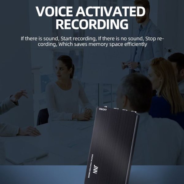 JNN M2 Ultra-thin HD Noise Reduction Intelligent Control Voice Voice Recorder, Capacity: 16GB (Black) - Image 4
