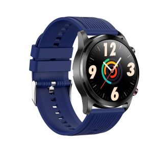 TK61 1.3 inch Silicone Band Smart Watch Supports Heart Rate / Blood Pressure Monitoring (Blue)