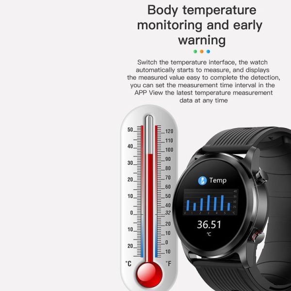 TK61 1.3 inch Silicone Band Smart Watch Supports Heart Rate / Blood Pressure Monitoring (Blue) - Image 4