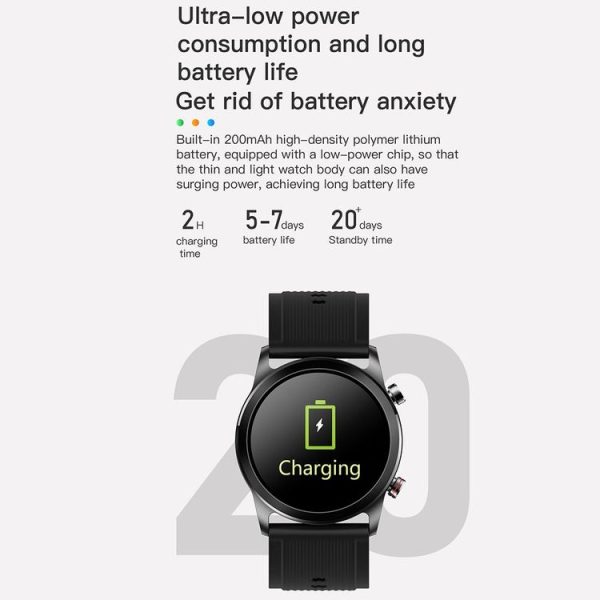 TK61 1.3 inch Silicone Band Smart Watch Supports Heart Rate / Blood Pressure Monitoring (Blue) - Image 5