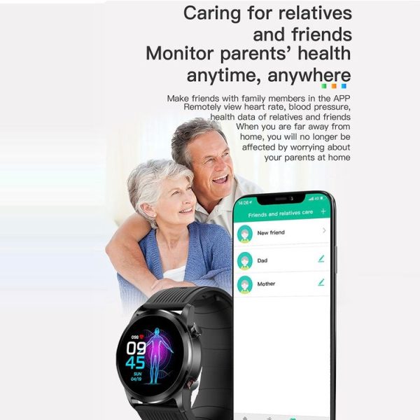 TK61 1.3 inch Silicone Band Smart Watch Supports Heart Rate / Blood Pressure Monitoring (Blue) - Image 6