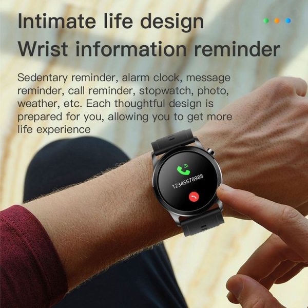 TK61 1.3 inch Silicone Band Smart Watch Supports Heart Rate / Blood Pressure Monitoring (Blue) - Image 7