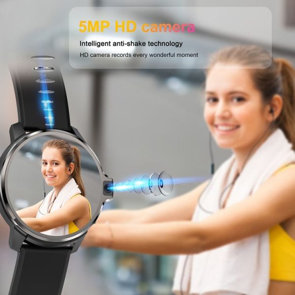 LEMFO LEMP 1.6 inch IPS Round Screen 4G Smart Watch Android 9.1, Specification: 4GB+64GB (Brown Leather) - Image 9